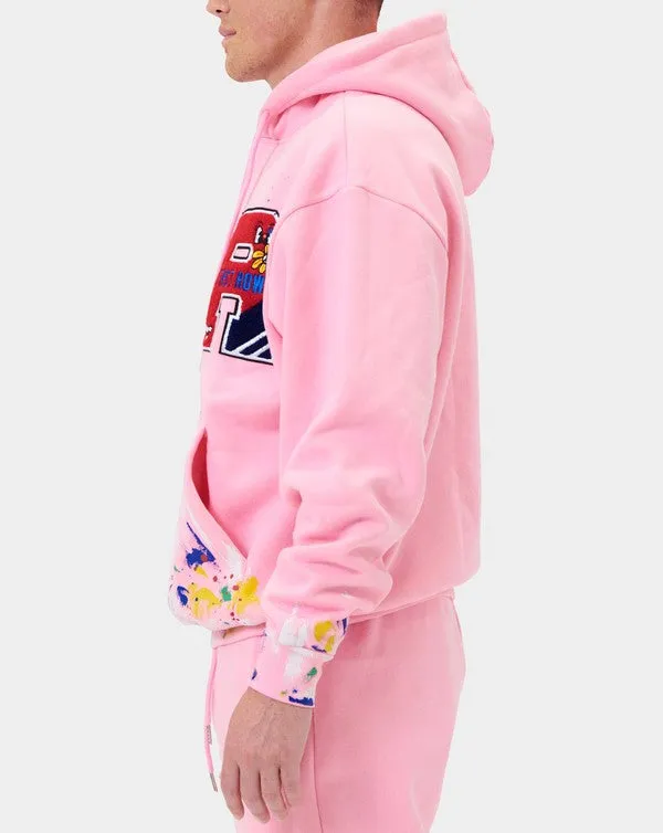 CHENILLE PATCH & HAND PAINT HOODIE