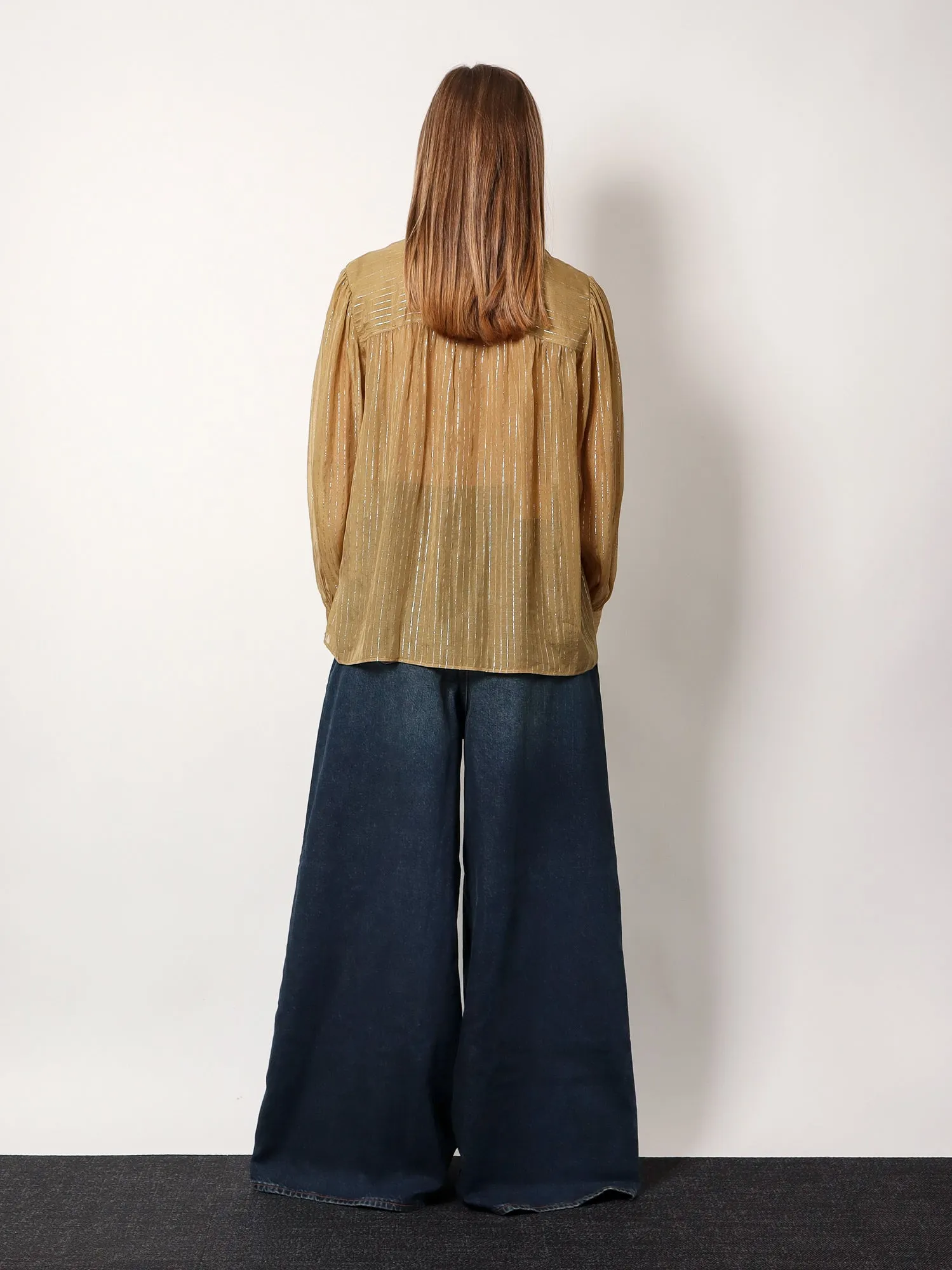 Chloe' Silk Shirt With Lurex Details