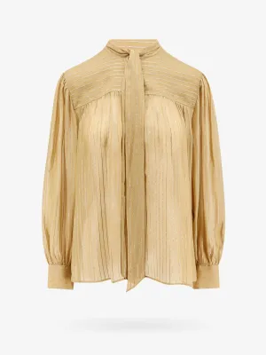Chloe' Silk Shirt With Lurex Details