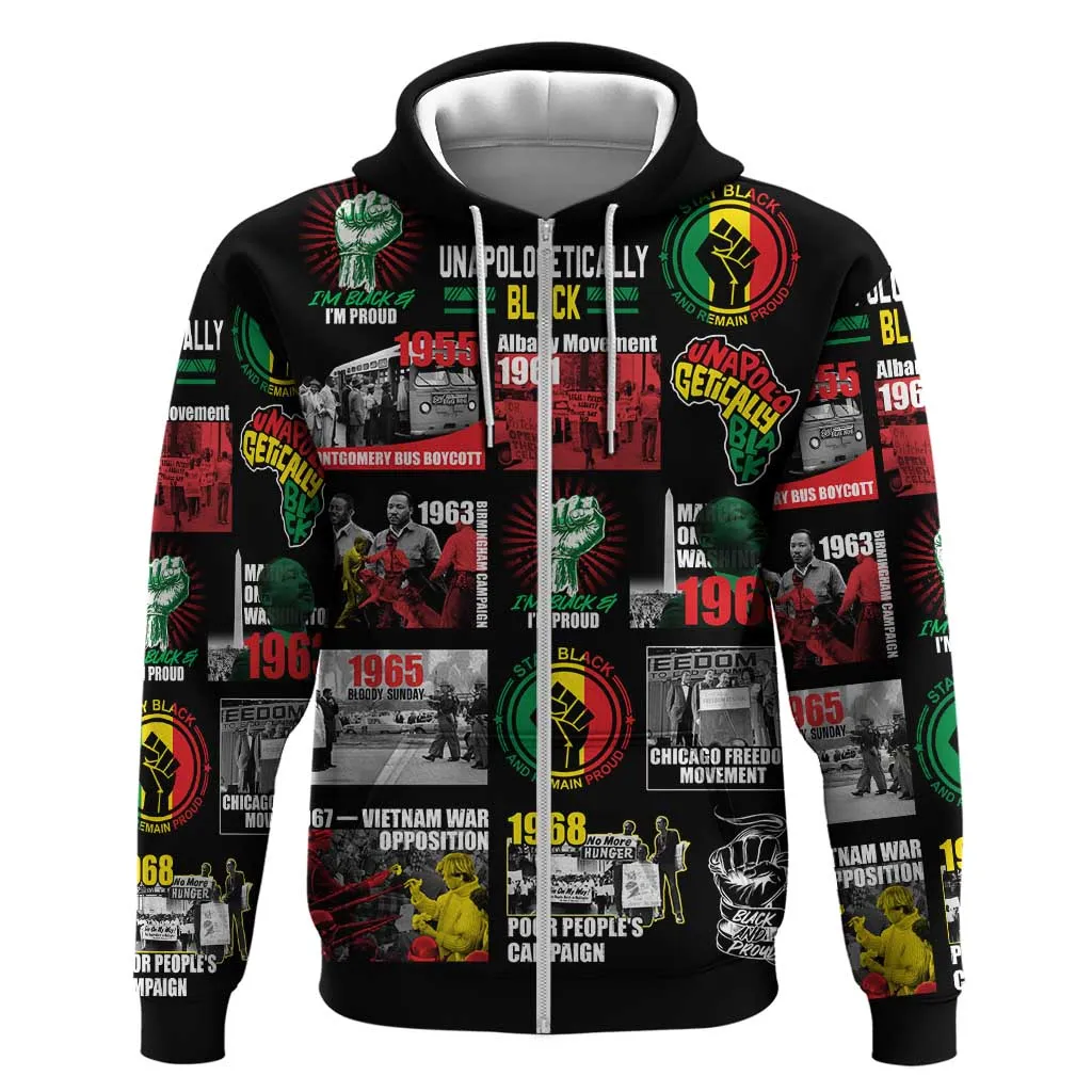 Civil Rights Movement Hoodie Poster Art Black Pride DT02