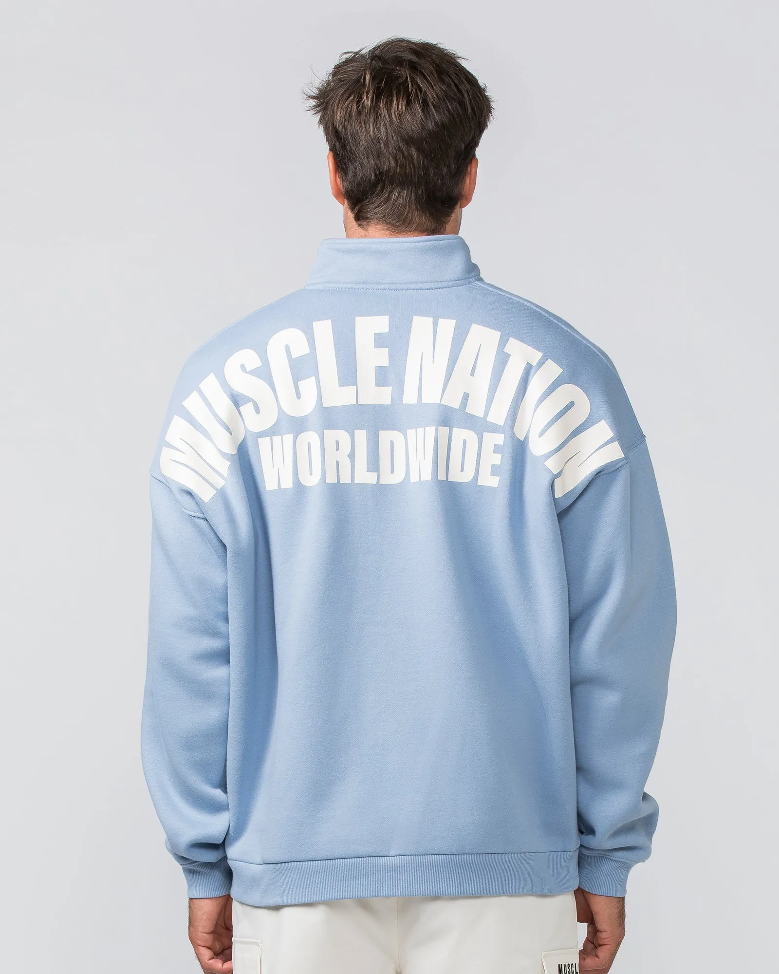 Classic Quarter Zip  - Sky Blue