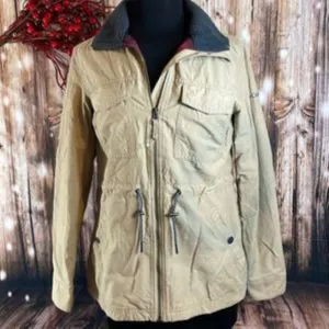 Columbia Women's Classic Utility Jacket, Flannel-Lined, Beige - Small