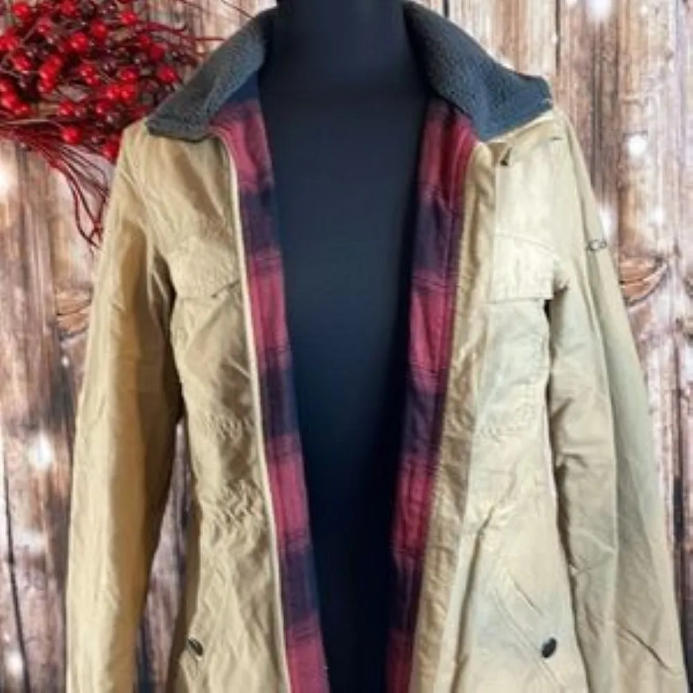 Columbia Women's Classic Utility Jacket, Flannel-Lined, Beige - Small