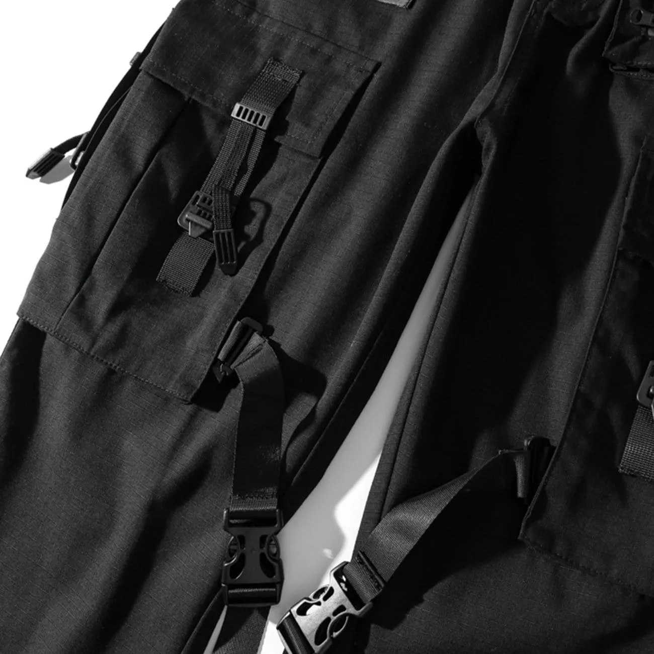 Combat Ribbons Pockets Cargo Pants