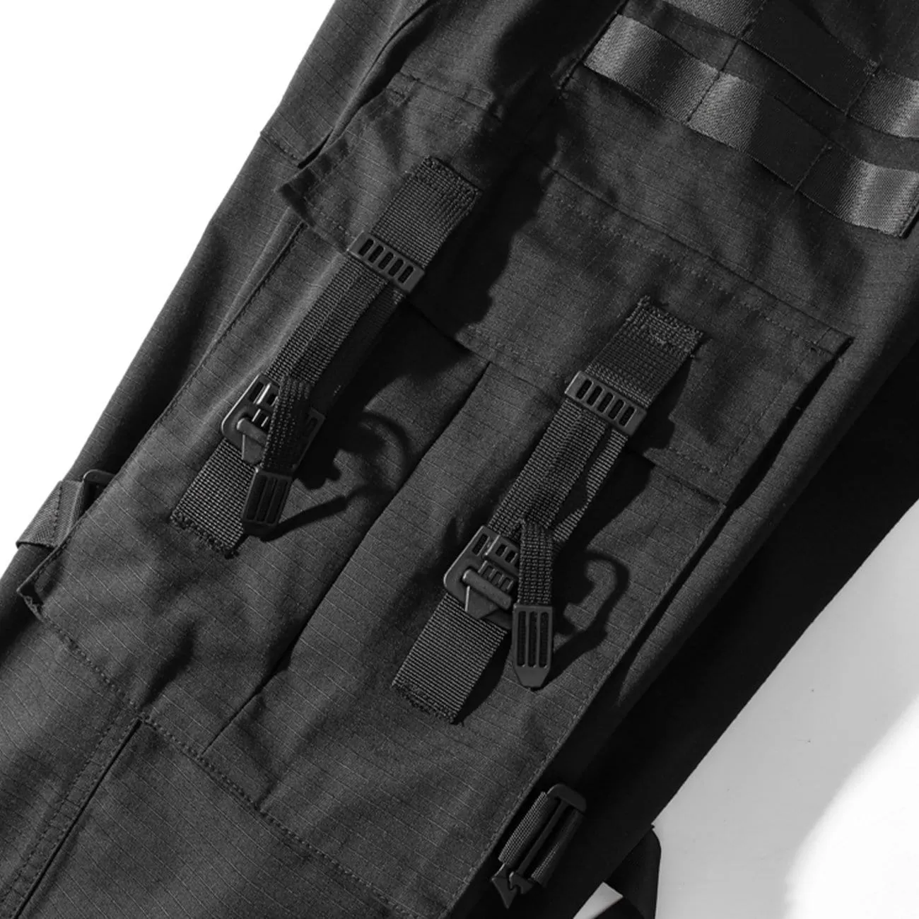 Combat Ribbons Pockets Cargo Pants