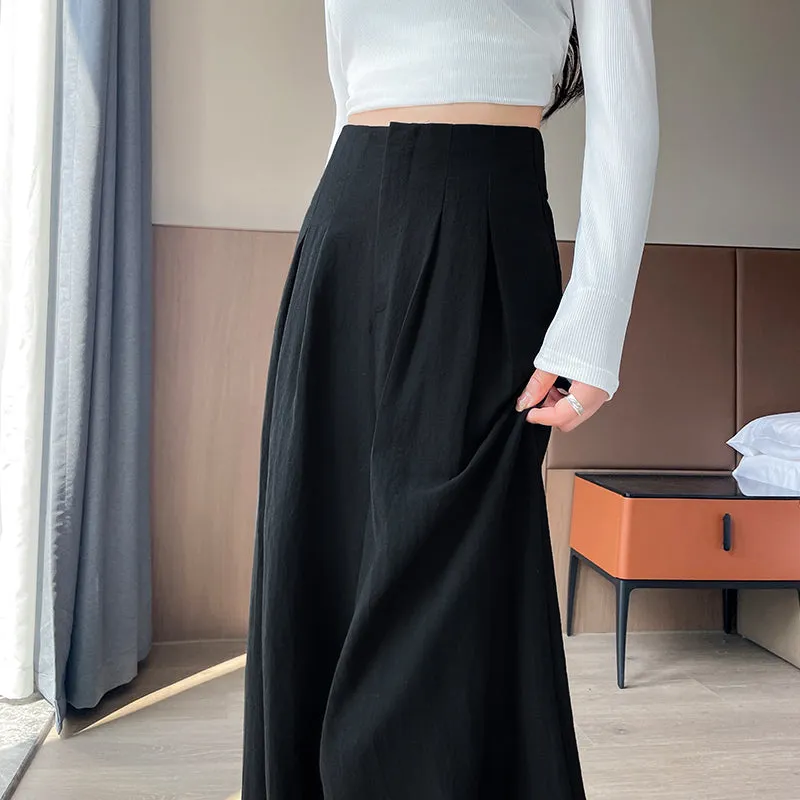 Comfortable and Breathable High Waisted Wide Leg Trousers
