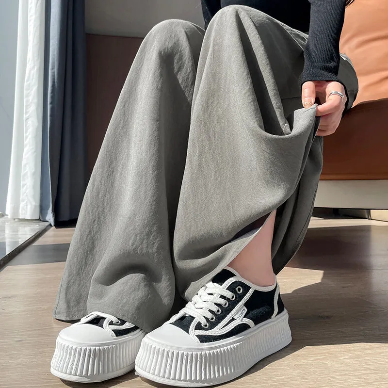 Comfortable and Breathable High Waisted Wide Leg Trousers