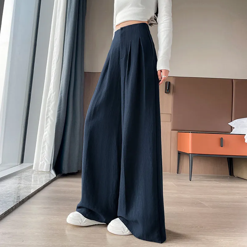 Comfortable and Breathable High Waisted Wide Leg Trousers