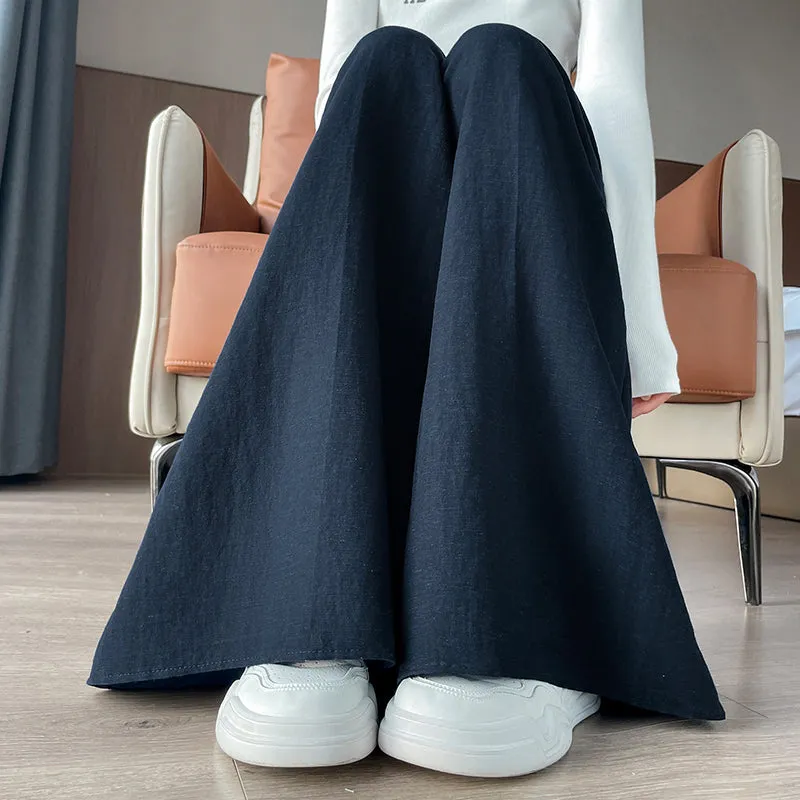 Comfortable and Breathable High Waisted Wide Leg Trousers