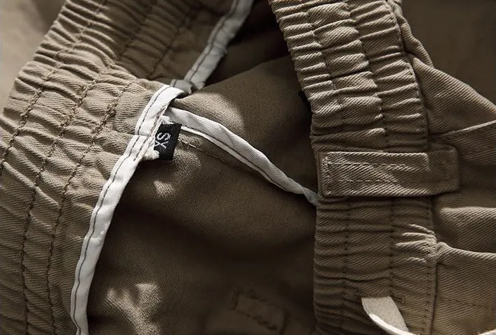 Comfortable Straight-Leg Cargo Pants for Men with Bellows Pockets