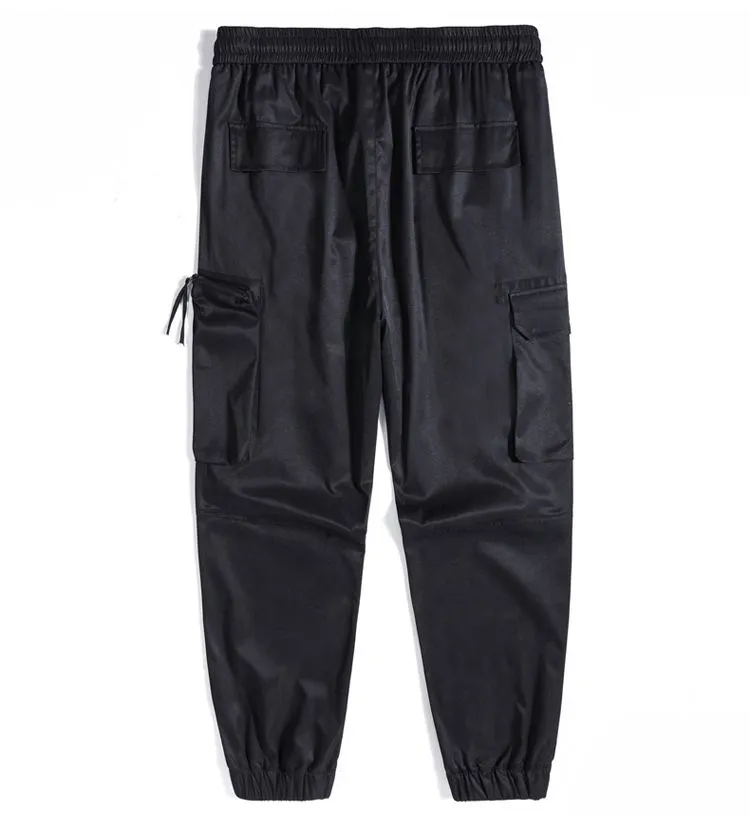Comfortable Tapered Leg Cargo Pants Featuring Bellows Pockets