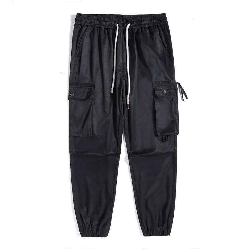 Comfortable Tapered Leg Cargo Pants Featuring Bellows Pockets