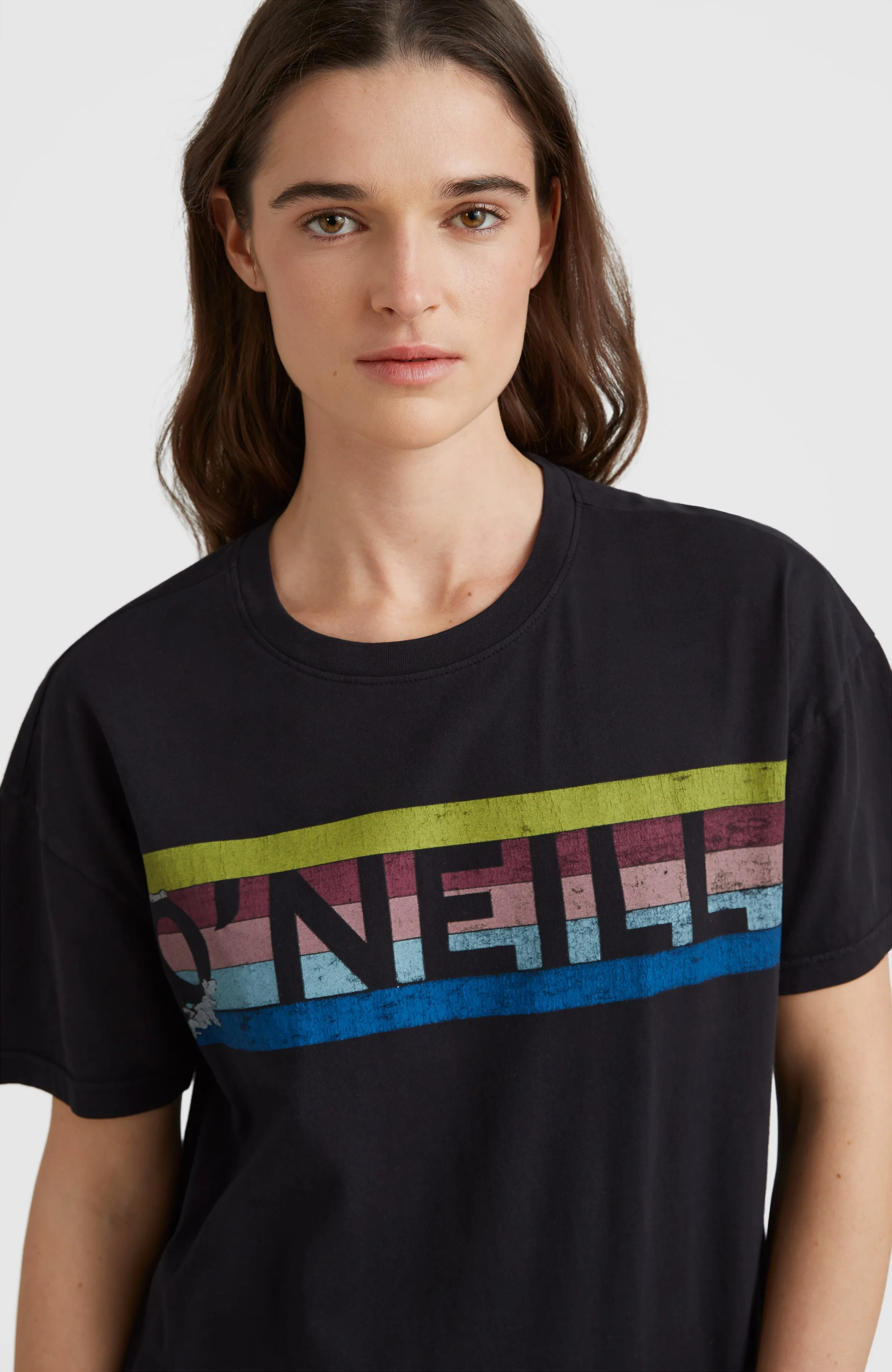 Connective Graphic Long T-Shirt | Black Out
