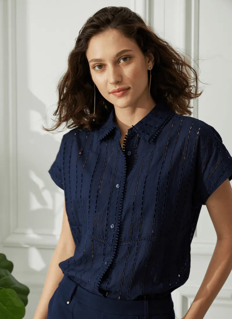 Cornet Cotton Eyelet Top