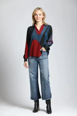 Crop Wide Leg Jean with Patch Pockets