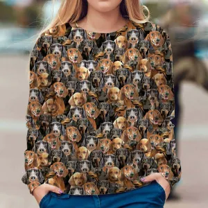 Dachshund - Full Face - Premium Sweatshirt