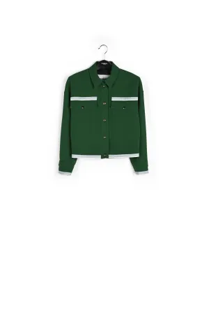 Dark green utility-inspired jacket