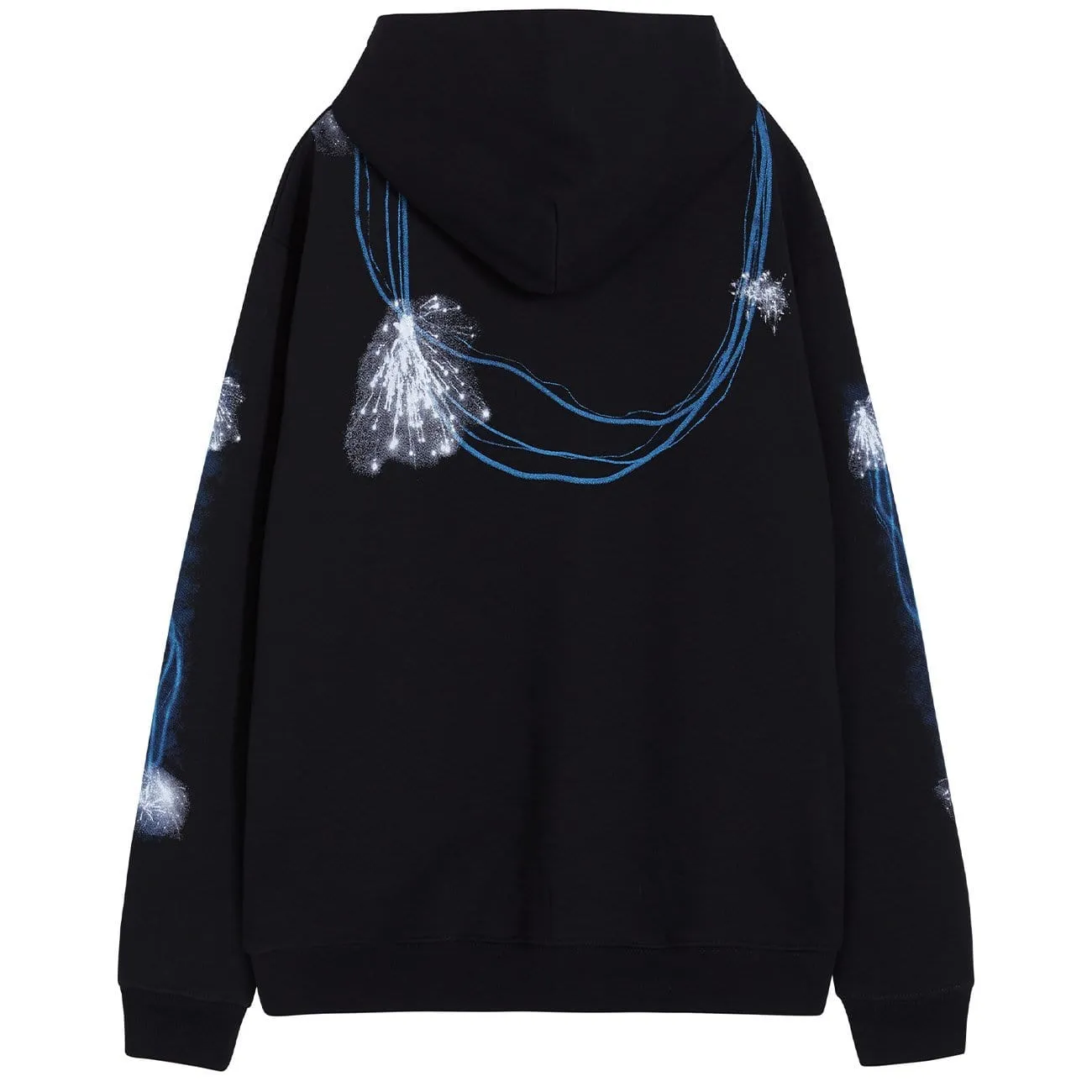 Dark Resurrected Skeleton Fleece Zip Up Hoodie