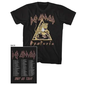 Def Leppard Hysteria Front and Back T-Shirt