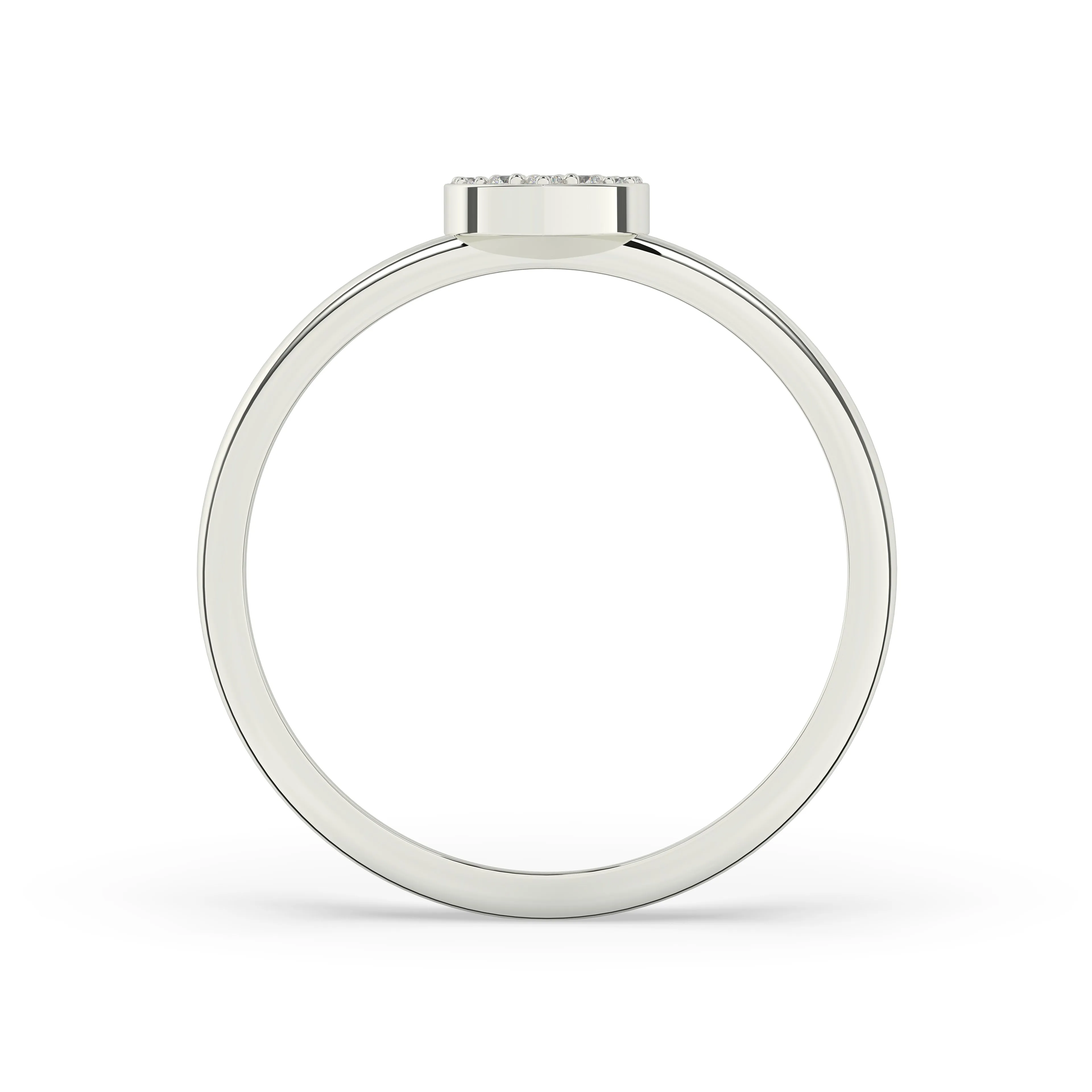 Diamond Pave Heart Ring
