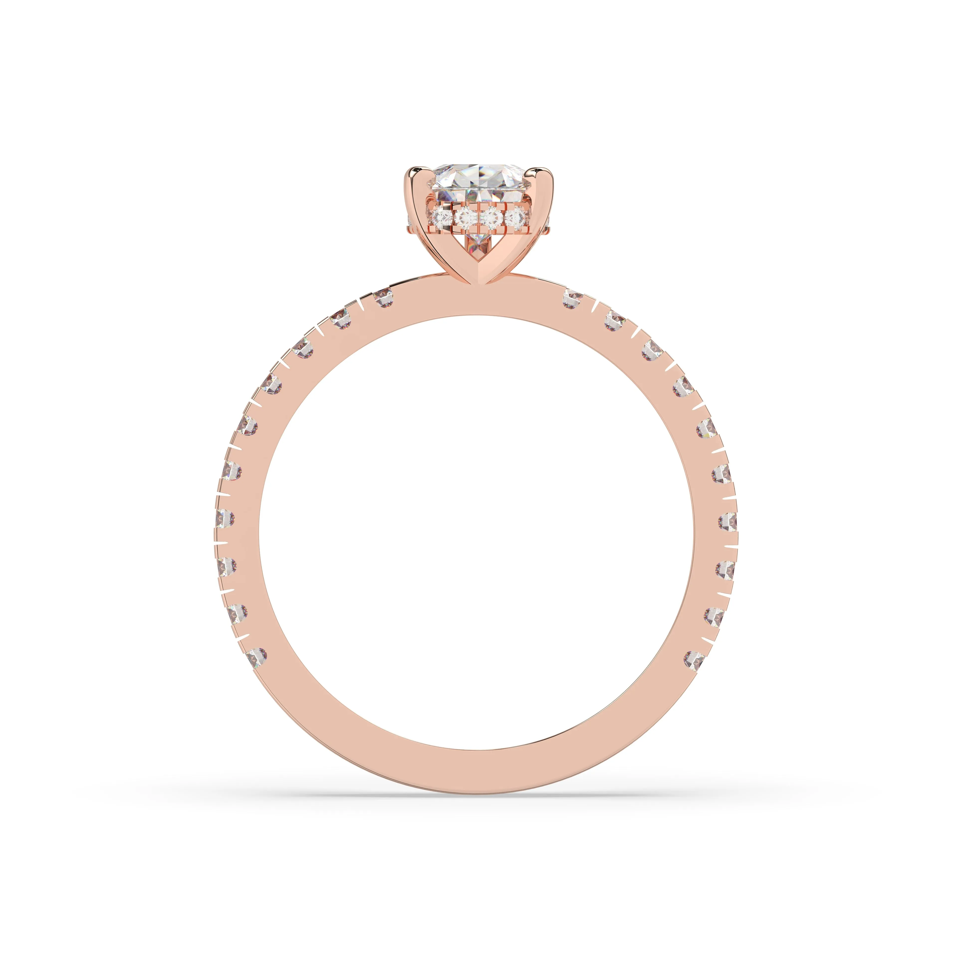 Diamond Pear Solitaire Engagement Ring