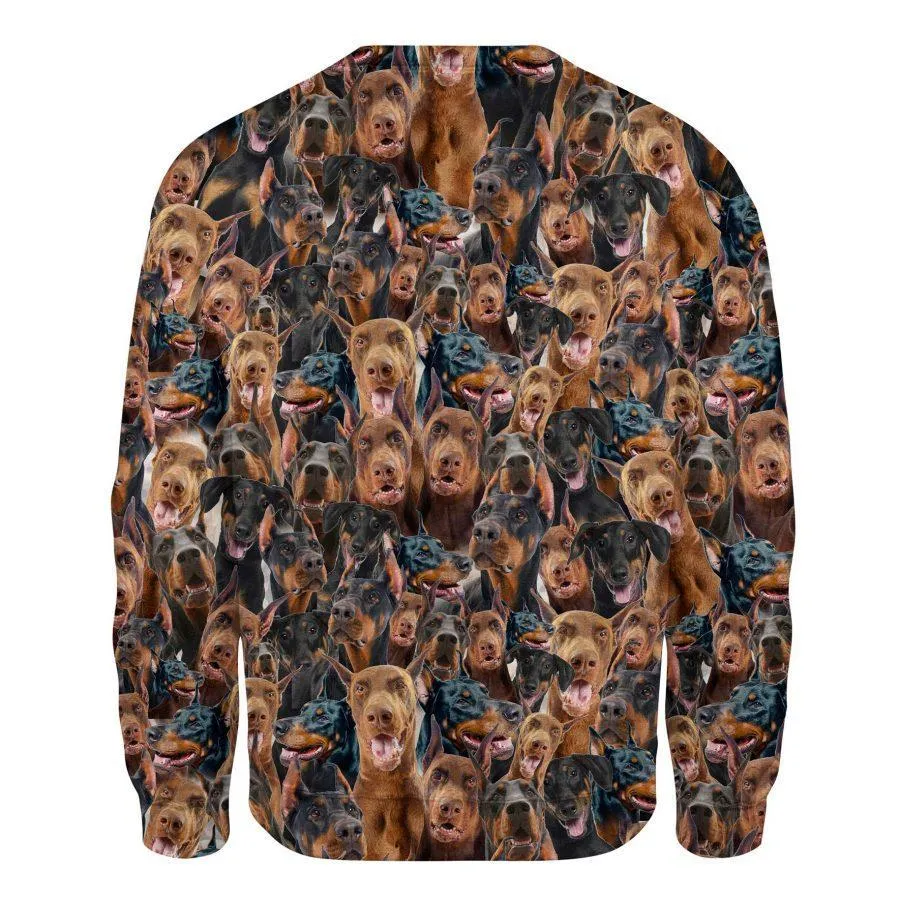 Doberman Pinscher - Full Face - Premium Sweatshirt