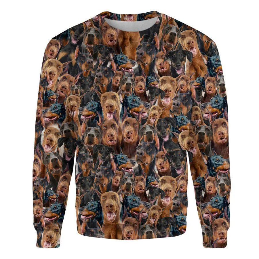 Doberman Pinscher - Full Face - Premium Sweatshirt