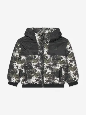 EA7 Emporio Armani Boys Puffer Jacket in Multicolour