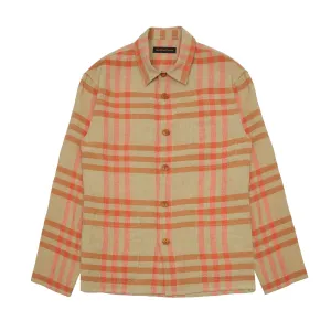 East Harbour Surplus Hadley Overshirt in Natural / Orange
