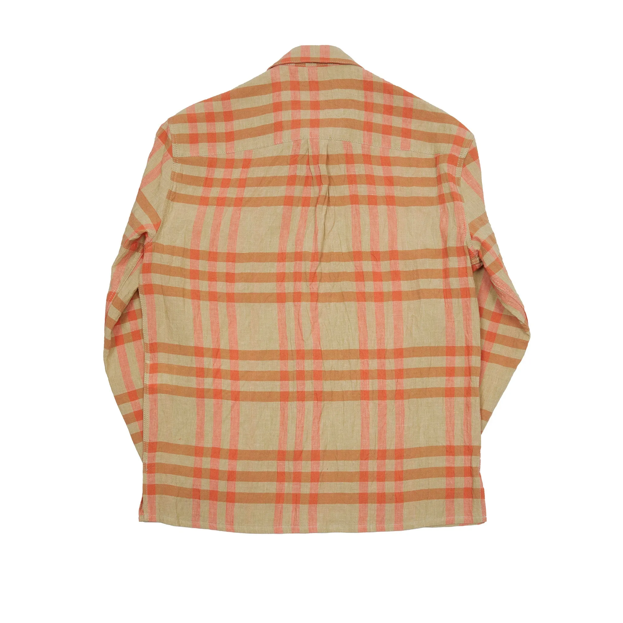 East Harbour Surplus Hadley Overshirt in Natural / Orange
