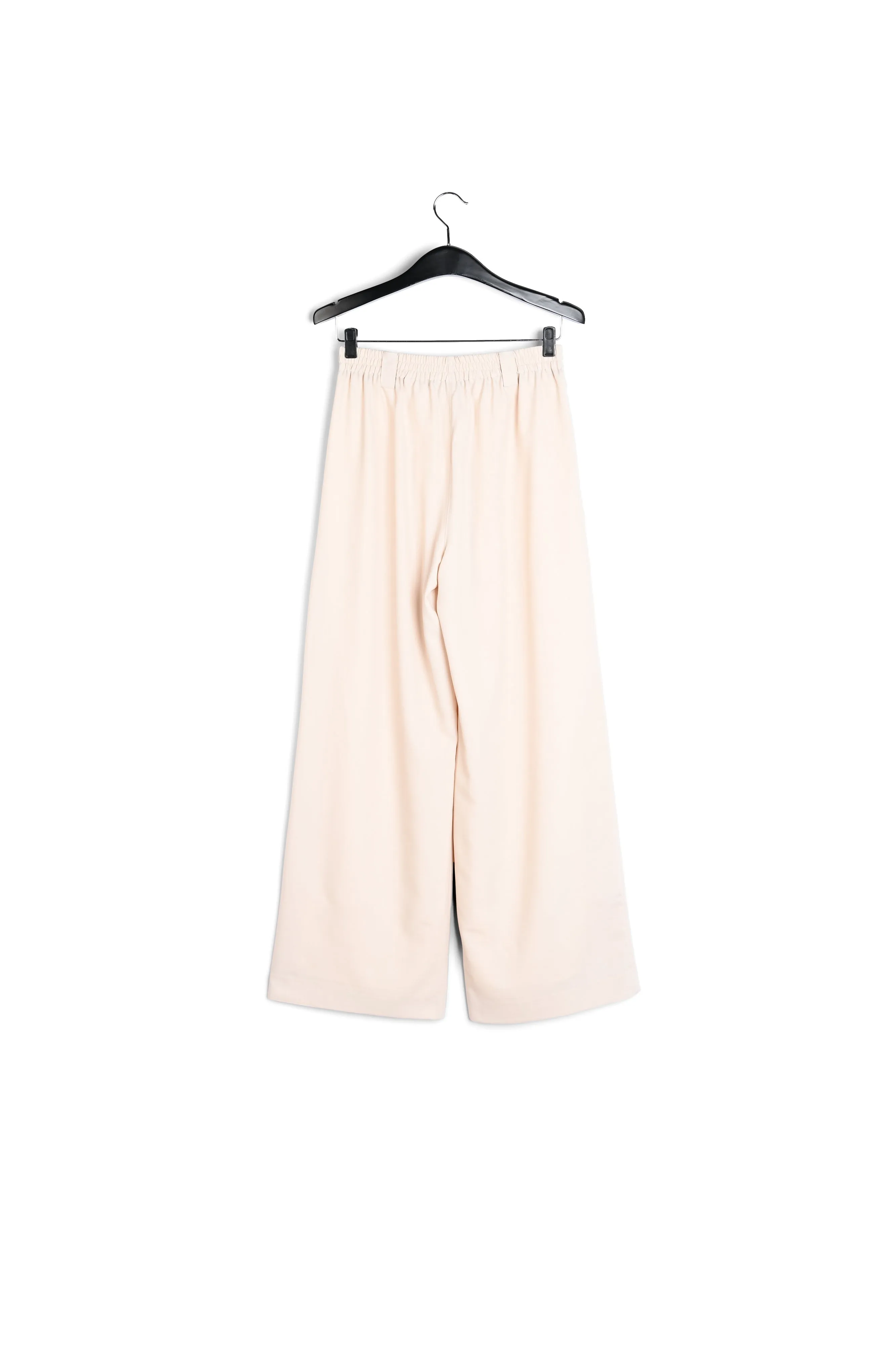 Ecru wide-leg pants