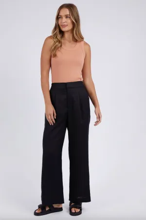 Elina Wide Leg Pant - Black