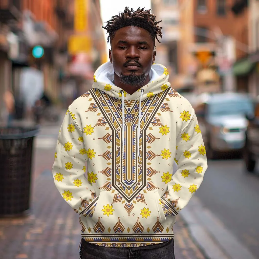 Enkutatash Dashiki Adey Abeba Pattern Hoodie LT01