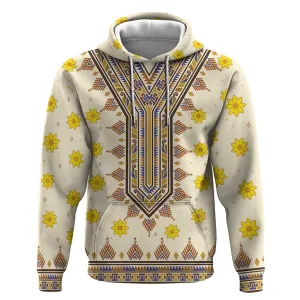 Enkutatash Dashiki Adey Abeba Pattern Hoodie LT01