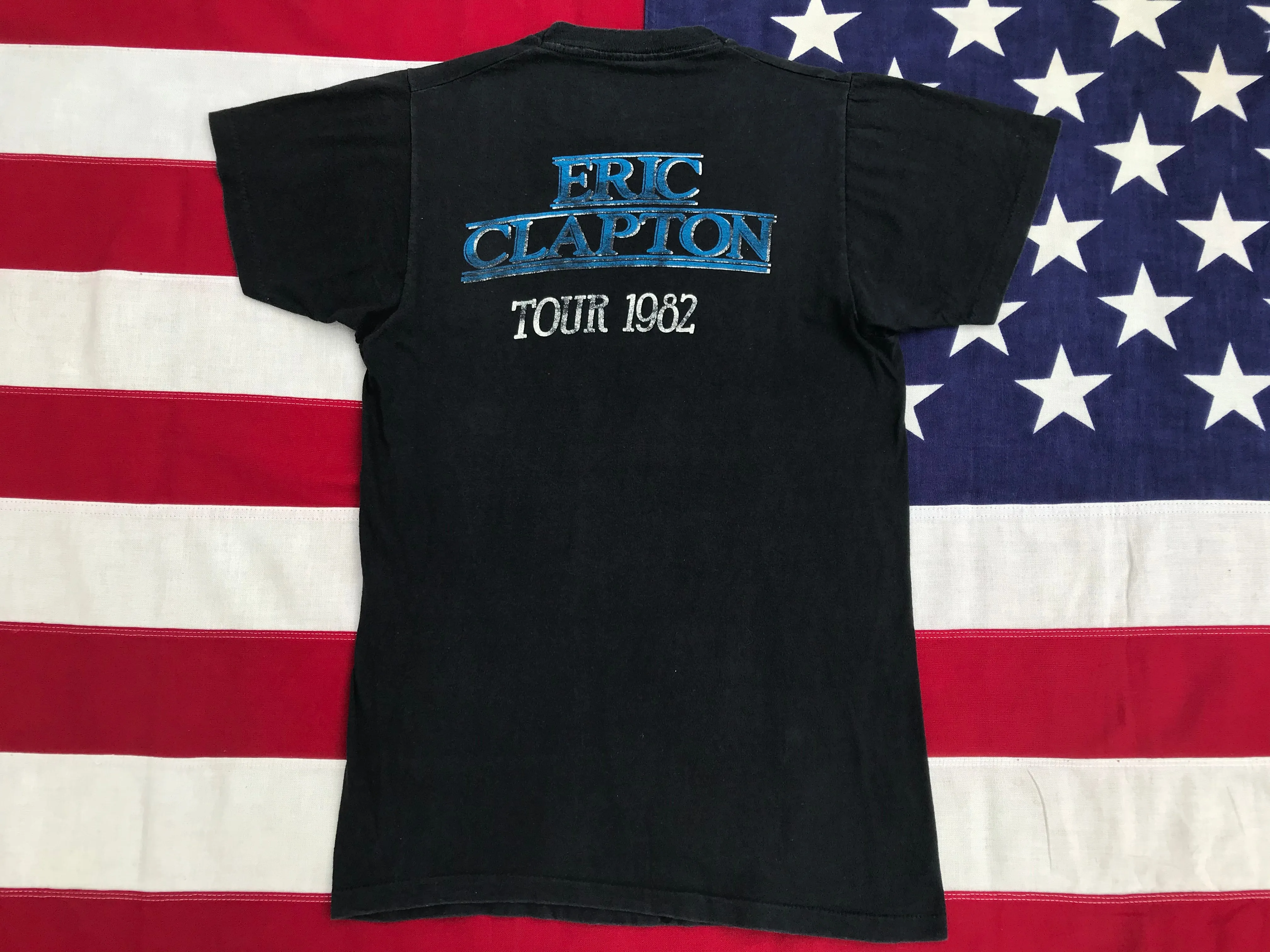 Eric Clapton  “ TOUR 1982 “ Original Vintage Rock T-Shirt