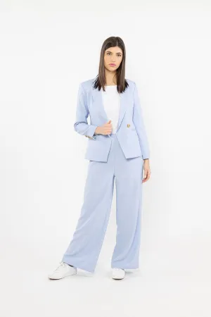 Essential Wide Leg Pants - Sky
