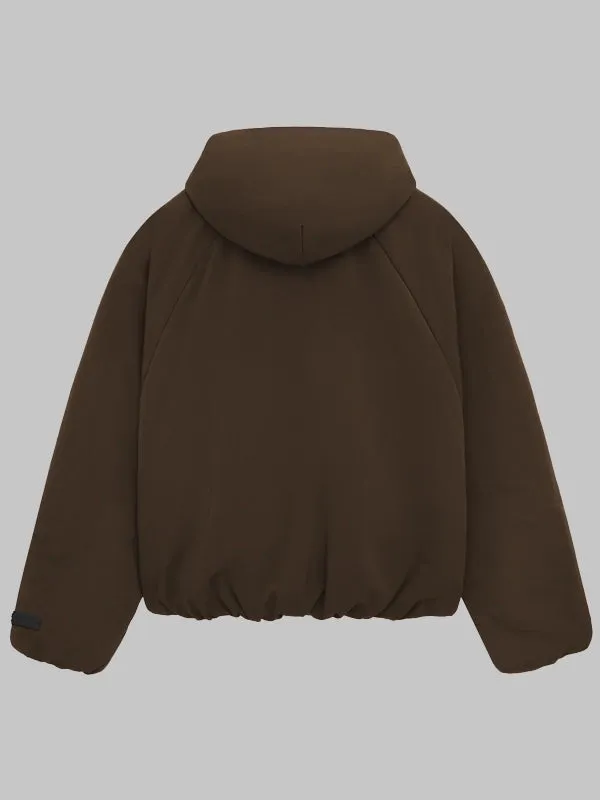 Essentials Military Nylon Hooded Bomber jacket
