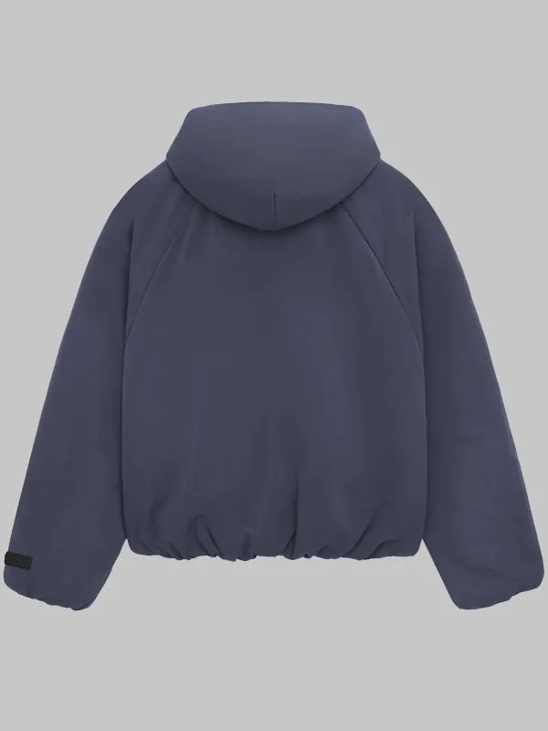 Essentials Military Nylon Hooded Bomber jacket