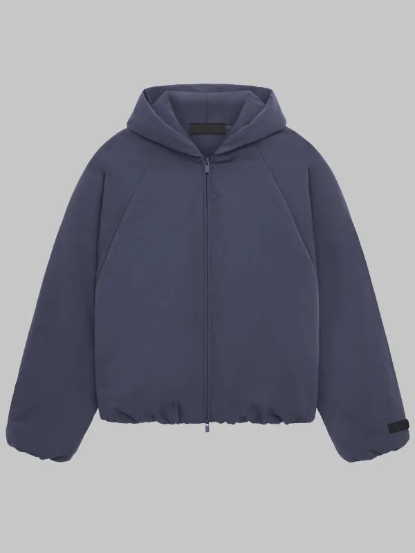 Essentials Military Nylon Hooded Bomber jacket