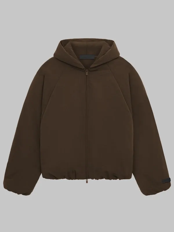 Essentials Military Nylon Hooded Bomber jacket