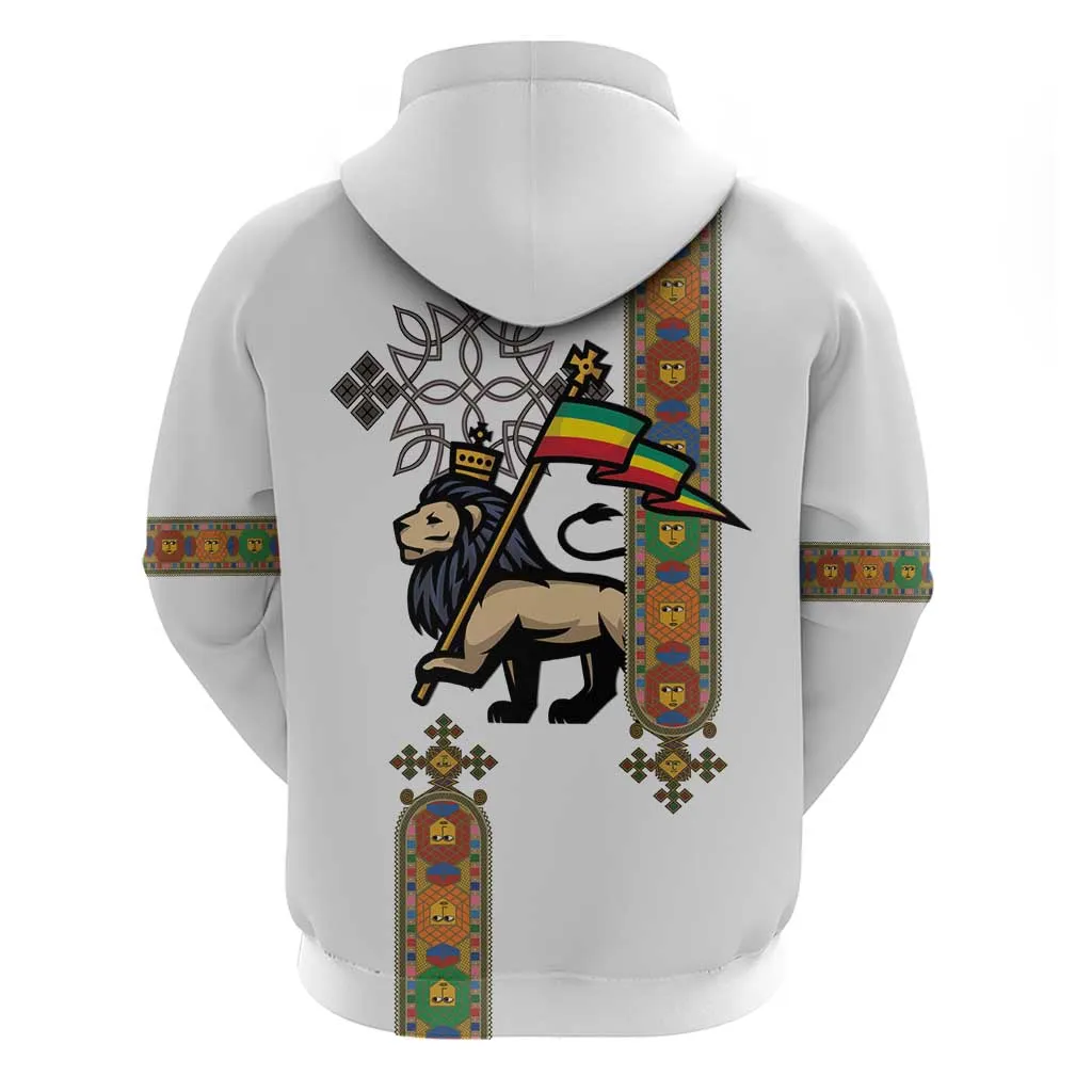 Ethiopia Saba Kemis Zip Hoodie Lion Of Judah LT15
