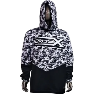 EVO CAMO Sublimated Hoodie - Black & White