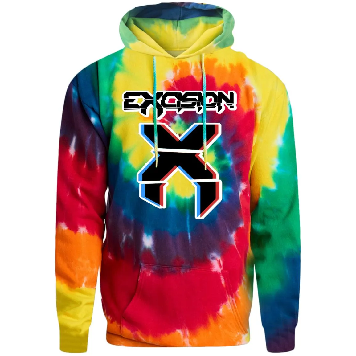 Excision Tie-Dye Pullover Hoodie