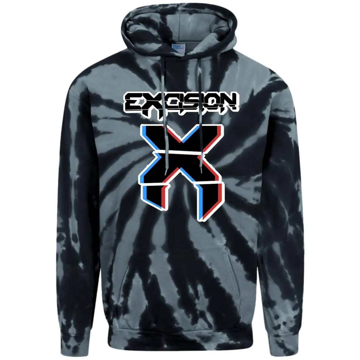 Excision Tie-Dye Pullover Hoodie