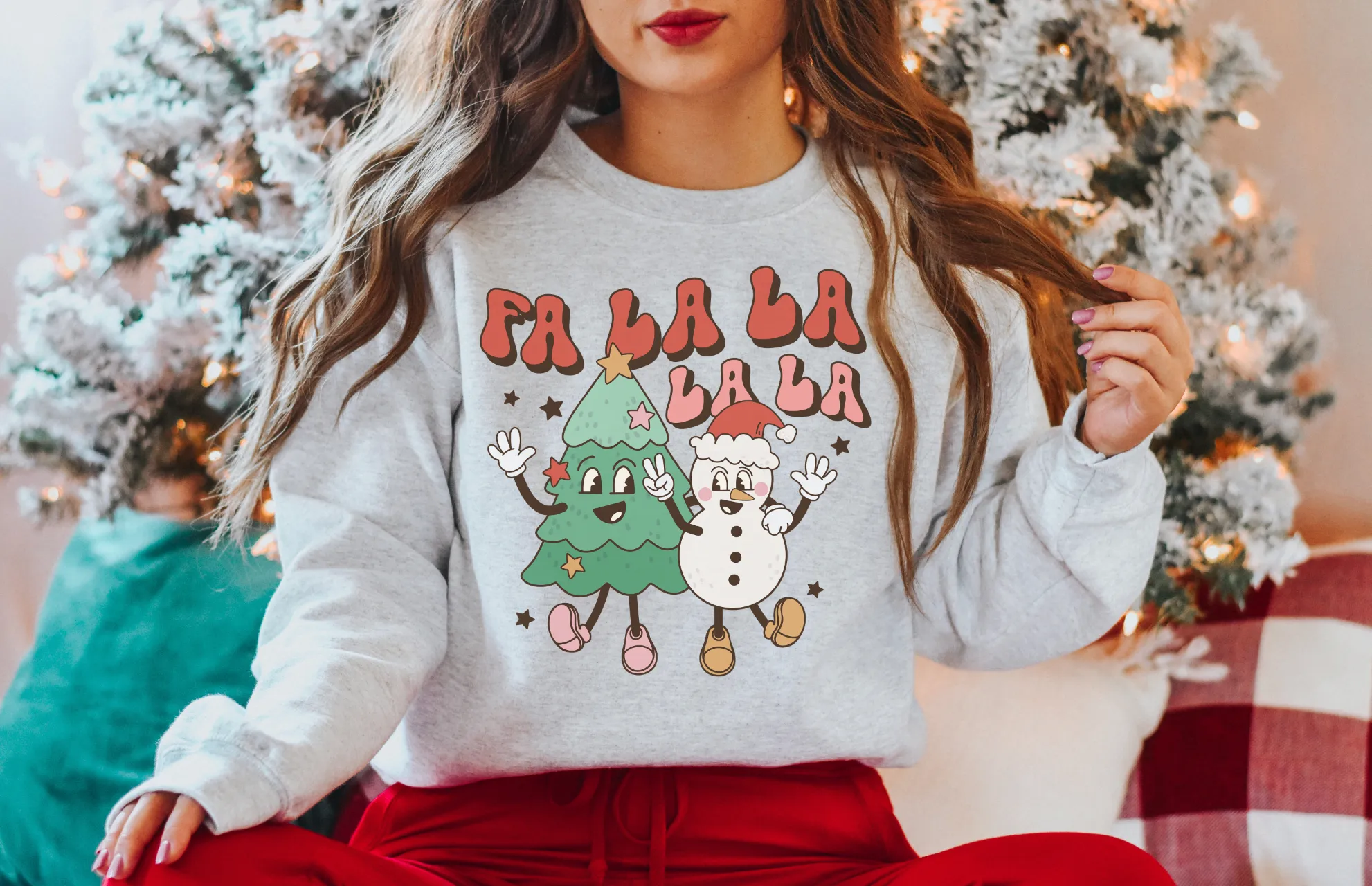 FA LA LA LA (Retro) Unisex Crewneck Sweatshirt
