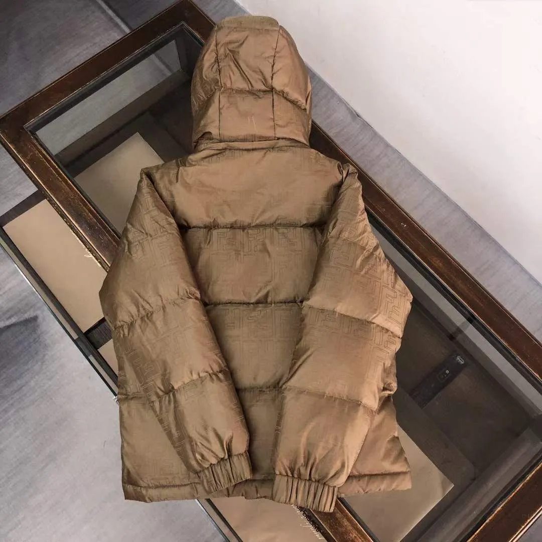 FENDI Logo-Patched Hooded Puffer Jacket