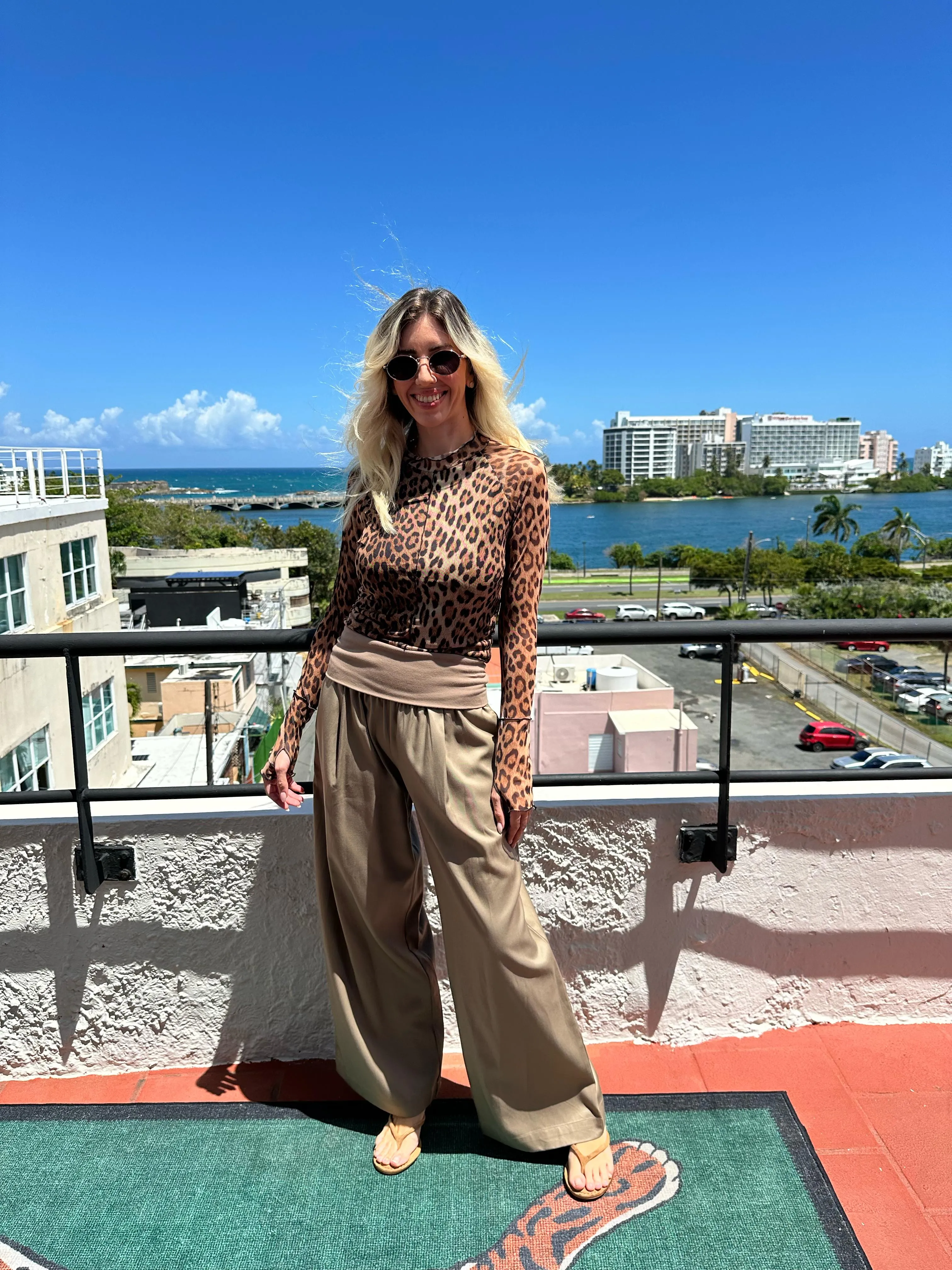 Fold Over Wide Leg Pant