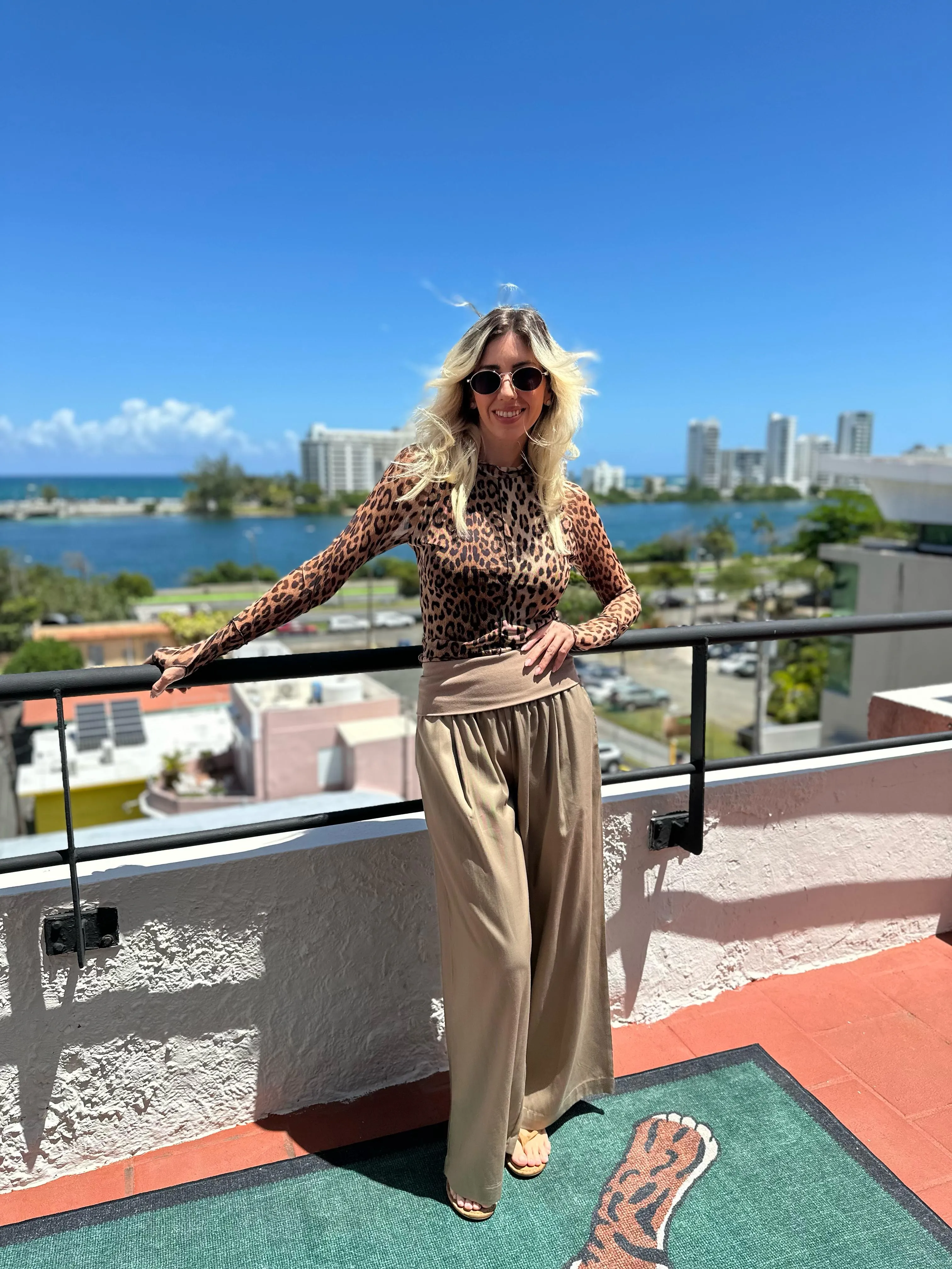 Fold Over Wide Leg Pant