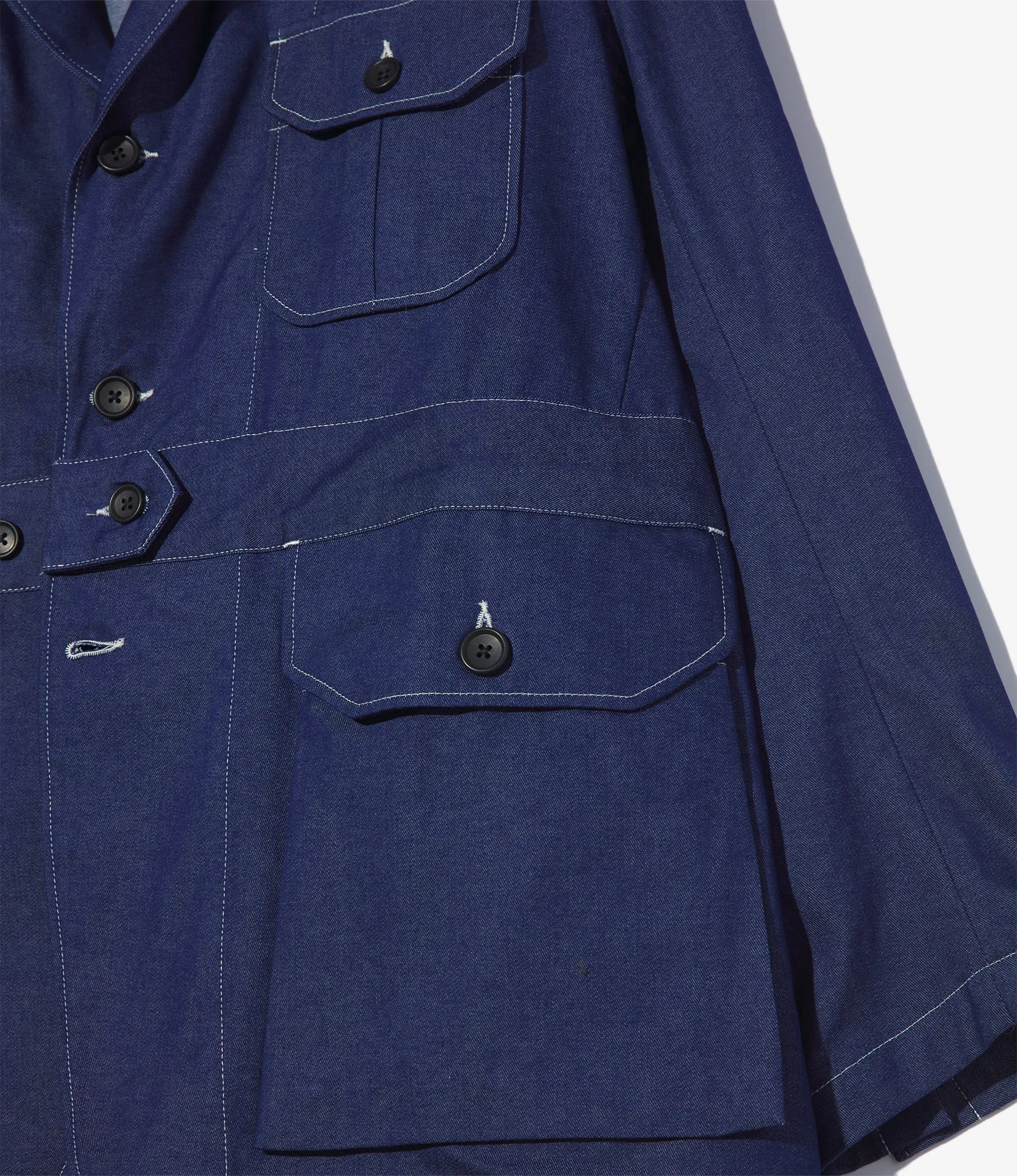 Folk Jacket – Indigo Cotton/Poly Denim