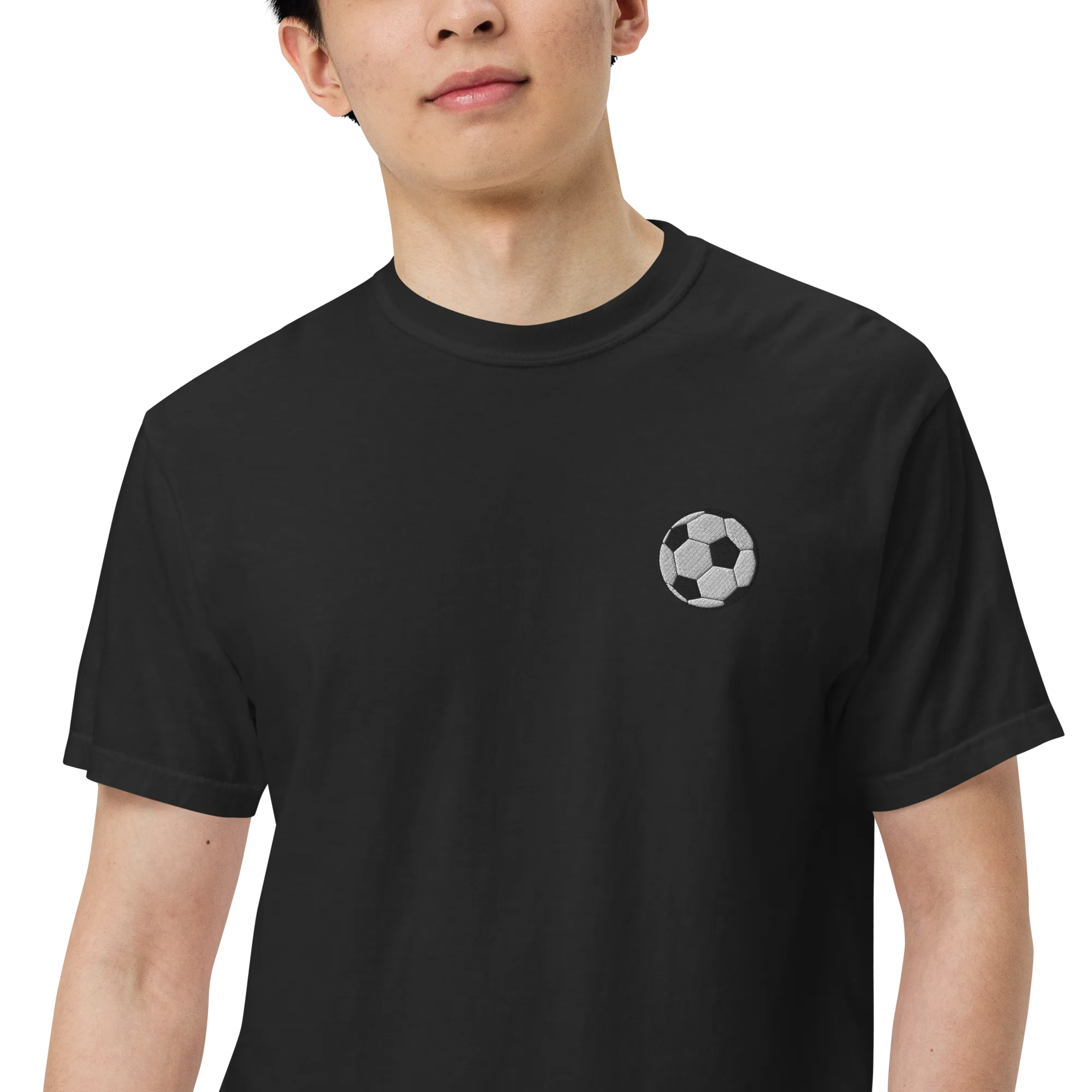 Football Embroidered Premium T-Shirt